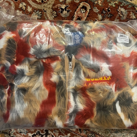 Funkadelic Chinatown Market collaboration fuzzy coat NWT + rare tour shirt - Picture 7 of 12